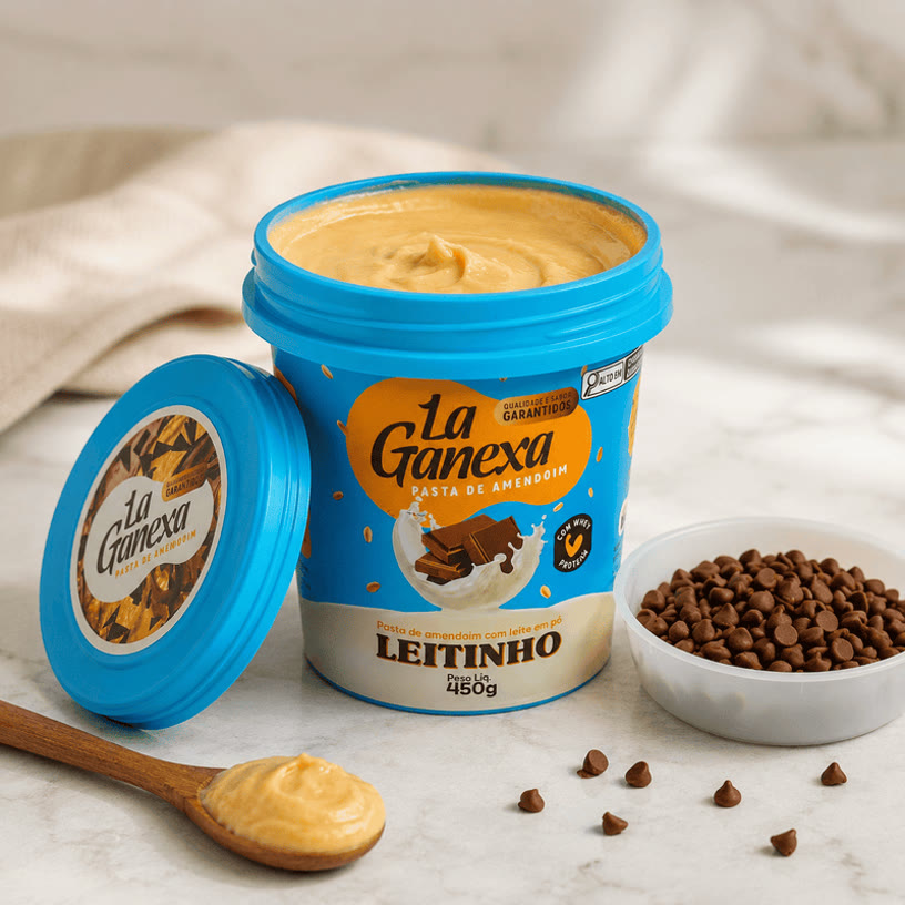 La Ganexa Pasta de Amendoim Leitinho 450g